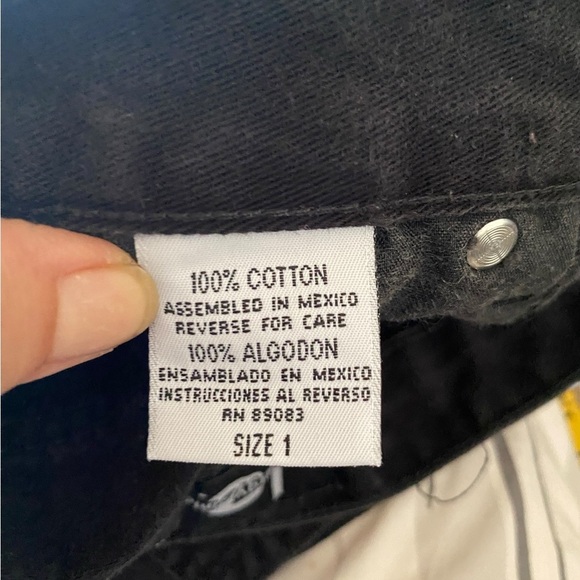 Vintage lei late 90s y2k black high rise jean shorts - Picture 3 of 8